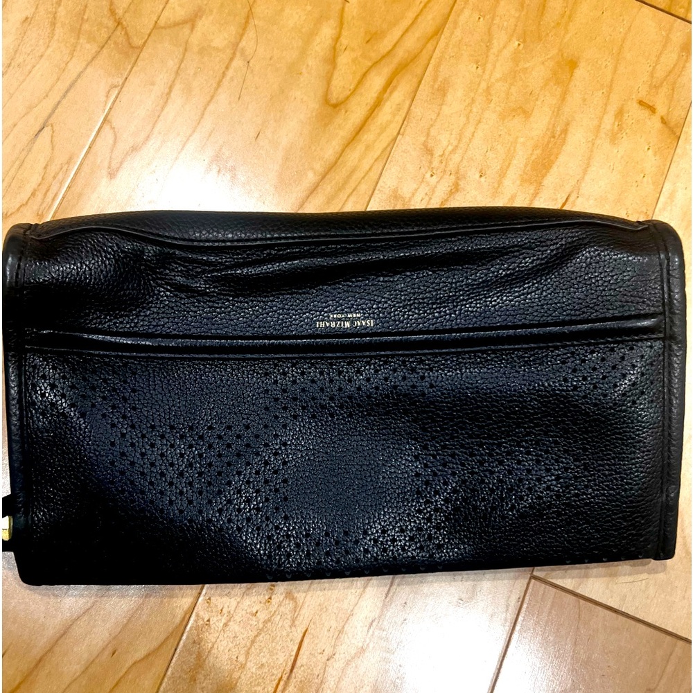 Isaac Mizrahi leather clutch purse